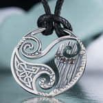 Triskelion silver necklace nz