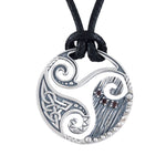 Triskelion silver necklace nz