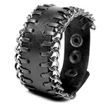 True Biker leather bracelet One size fits all nz
