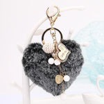 Turkey Heart Keyring Grey nz