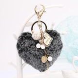 Turkey Heart Keyring Grey nz