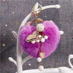 Turkey Heart Keyring Purple nz
