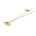 Turkish eye necklace 18K gold nz