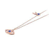 Turkish eye necklace Rose gold nz