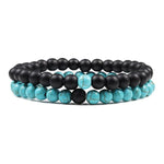 Turquoise and black pearl bracelet nz