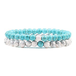 Turquoise and white pearl bracelet nz