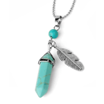 Turquoise feather necklace nz