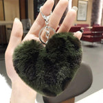 Turquoise leopard heart keyring Green nz