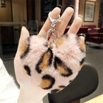 Turquoise leopard heart keyring Pink nz