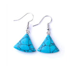 Turquoise triangle earrings nz