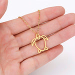 Turtle necklace stainless steel nz