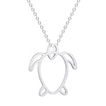 Turtle necklace stainless steel Silver nz