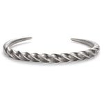 Twisted steel bangle Silver nz