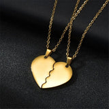 Two part heart necklace nz