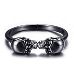 Two skulls kissing ring nz