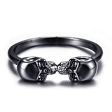 Two skulls kissing ring nz