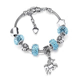 Unicorn Bracelet With Colourful Stones Turquoise / 14 cm nz