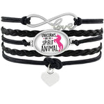 Unicorn braided bracelet Black nz