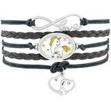 Unicorn braided bracelet Grey nz