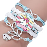 Unicorn charm bracelet White nz