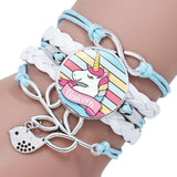 Unicorn charm bracelet White nz