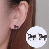 Unicorn earrings stainless steel nz