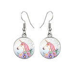Unicorn glass earrings nz