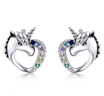 Unicorn Heart Earrings nz