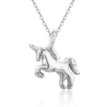 Unicorn Metal necklace Silver nz