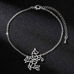 Unicorn origami bracelet Silver / Stainless steel nz