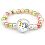 Unicorn Pearl Bracelet Green/pink/red nz