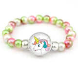 Unicorn Pearl Bracelet Green/pink/red nz