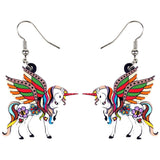 Unicorn Pegasus earrings nz