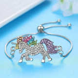 Unicorn silver bracelet Silver / Metal nz