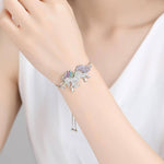 Unicorn silver bracelet Silver / Metal nz