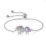 Unicorn silver bracelet Silver / Metal nz