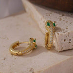 Unique Gold snake earrings nz