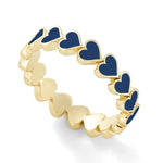 Unique heart ring 7 (54.4 mm) / Blue nz