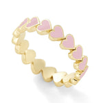 Unique heart ring 7 (54.4 mm) / Pink nz