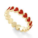Unique heart ring 7 (54.4 mm) / Red nz