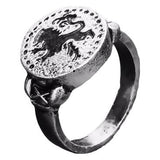 Unique lion ring 56.5 mm nz