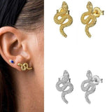 Unique Silver snake earrings nz