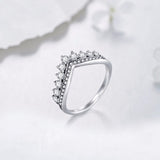 V Shaped Crown ring nz