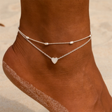 Valentine’s anklet White nz