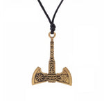 Valknut Double Axe Necklace Bronze nz