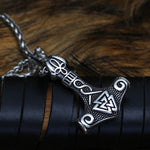 Valknut hammer necklace nz
