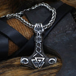 Valknut hammer necklace nz