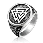 Valknut mythical Ring 7 (54.4 mm) / Silver nz