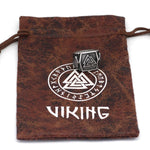 Valknut signet ring steel 9 (59.5 mm) nz