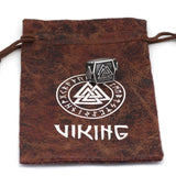 Valknut signet ring steel 9 (59.5 mm) nz